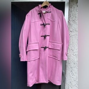 Isaac Mizrahi pink duffle coat size L